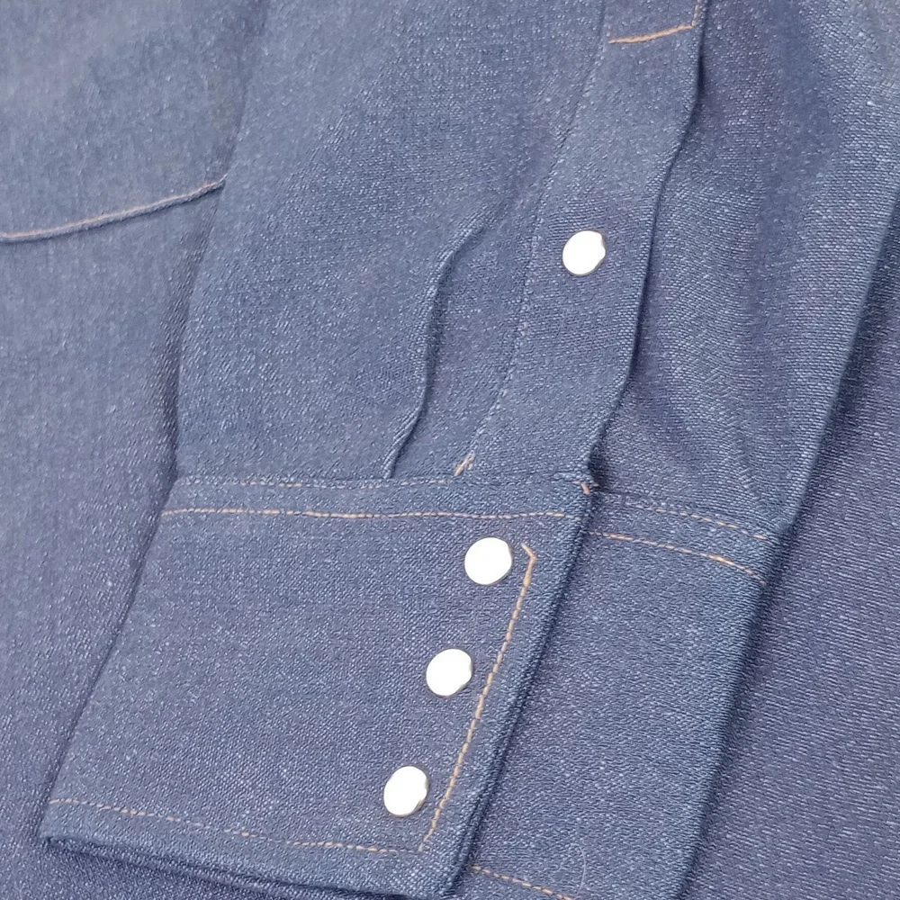 Carhartt Western Shirt 8.5oz Cotton Heavy Duty Pearl Snap Size 20x36 (3x-4x) - Picture 7 of 11
